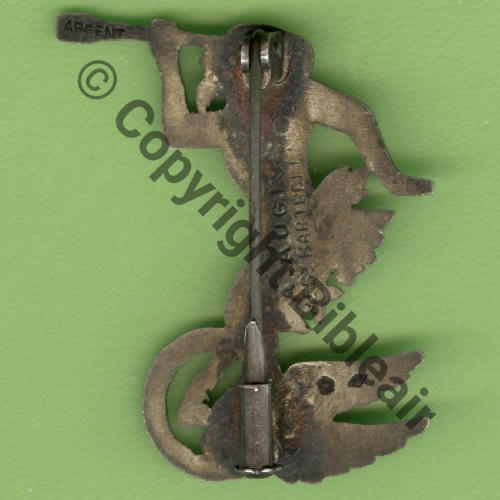 263  1932.40 BR.207 reprise SAL.263 2eDRILLE GR.1.55  A.AUGIS ST.BARTH 2Li Eping piston Dos lisse grave ARGENT 2Poincons Src.Y.GENTY 385Eur(x2) 