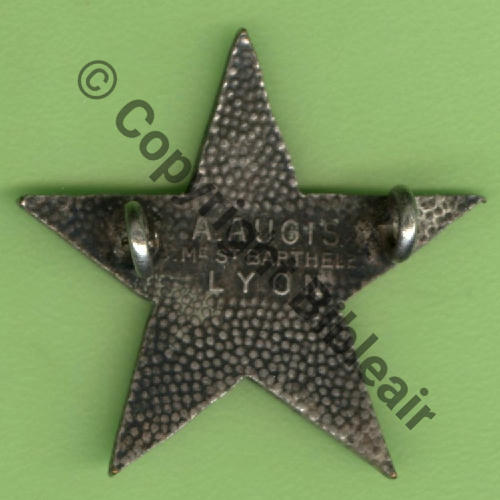 553 1eDRILLE F.553 GB.1.63 A.AUGIS ST.BARTH LYON 3Lignes 2Anneaux Dos granuleux Src.Y.GENTY 194Eur(x6) 