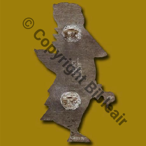 555  1937.42 2eDRILLE VR.555 GB.1.63  A.AUGIS LYON 2Lignes 2Anneaux Dos lisse grave ARGENT +Poincon Src.ALBIN.DENIS via P.GOUT 356Eur(x2) 