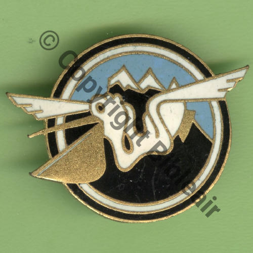 A0687 DRILLE INSTRUCTION TROUPES AEROPORTEES 341 PAU  DrP+Bol Guilloche Src.Y.GENTY 65Eur(x5) 