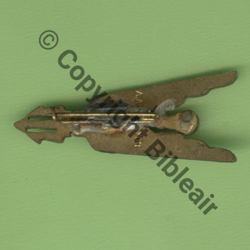 1936-3C2-MARINE A0841 1940circa NH 3C2 1eDRILLE GC.1.8 MARIGNANE HYERES  A.AUGIS-LYON 1Ligne 2Anneaux KC Ep recollee Dos lisse Petit Eclat Email Src.Y.GENTY 