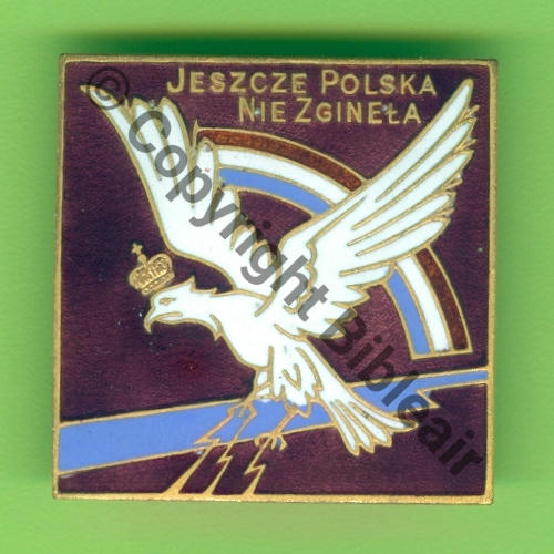 1940  ESCADRILLE DE CHASSE POLONAISE GC.1.145 VARSOVIE DrPBer Dep Bol fenetre Dos lisse irreg Src.Y.GENTY 162Eur(x5) 