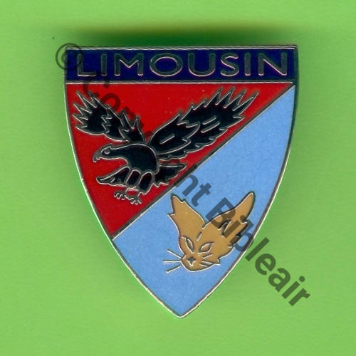 A0513 EIV.3.4 LIMOUSIN EAC TOURS  APS Bol fenetre oval tronque Dos lisse irreg Grave EIV 3.4 Bandeau BLEU Fennec Clair Src.Y.GENTY 10Eur(x2) 
