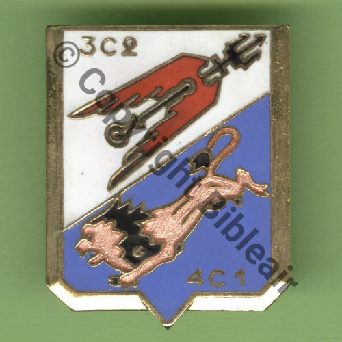A0840 1980circa EC.1.8 SAINTONGE CAZAUX  FIA LYON Bol prison allonge Dos lisse Lion Rose SNH Src.Y.GENTY 10Eur09.06 