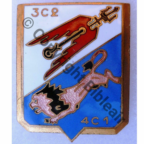 A0840 EC.1.8 SAINTONGE CAZAUX  FIA LYON Bol fenetre allonge Dos lisse SNH Lion rose Src.leberetvert 30EurInv 