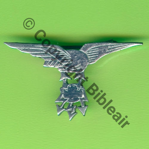 12e ESCADRE BOMBARDEMENT Ex EB.13 12eRAB  SM (MOURGEON) INOX Eping bascule bijoutier Dos lisse irreg Src.Y.GENTY 380Eur12.21 