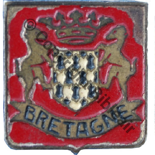 20.2 A1064NH  42.43 Gpe BRETAGNE FORT LAMY LEVANT  SM Sigle DG Graveur sur cartouche grave67 2Anneaux Dos lisse irreg Src.A.CAMPO 