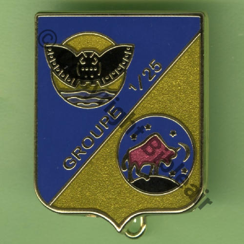 25.1 2025 RETIRAGE GROUPE 1.25  SM Griffes et butees Dos lisse R2025 en relief Src.Y.GENTY 15Eur(x8) 