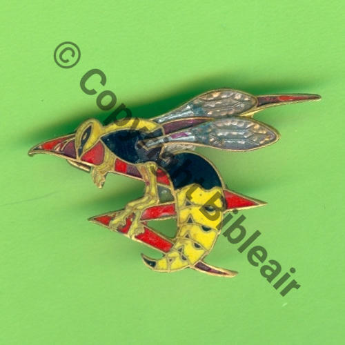 A0527 SPA.89 2e Drille 1.12 GUEPE  AB.P Bol fenetre petit Eping courte Dos lisse irreg petits eclats dans rouge Src.Y.GENTY 86Eur05.19 