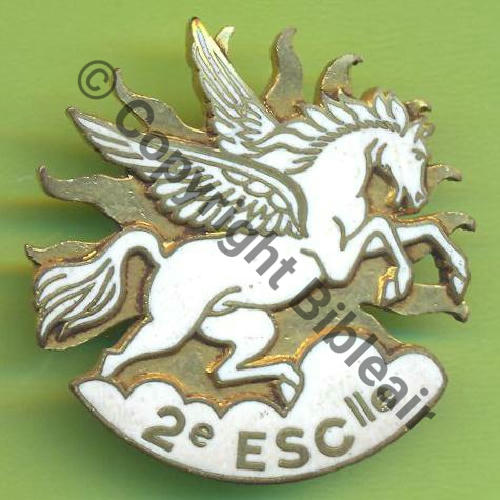 A0657  1954-58 A0657  2eDRILLE SPA.99 BLANC EC.1.10 PARISIS CREIL  AB.P 2Anneaux Quadrille fin Sc.Y.GENTY 180Eur11.11 