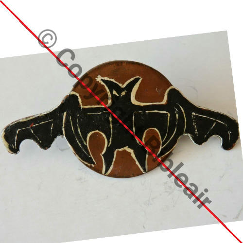 A0799  ESCADRILLE CHASSE DE NUIT A0799 VB.135 Fab PERSO Dos lisse irreg Eping soudee etain 31x62mm Src.zoupat 200EurInv 