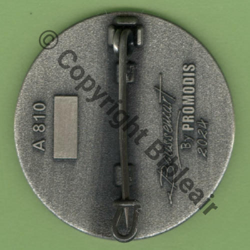 A0810 2024 BISON A0810 2eDrille ETR.3.4 AQUITAINE ST.DIZIER  BOUSSEMART PROMODIS 2024 Griffes et butees Scintillant GRIS FONCE RECTO LISSE BROSSE Src.Y.GENTY 10Eur(x6) 