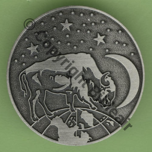 A0810 2024 BISON A0810 2eDrille ETR.3.4 AQUITAINE ST.DIZIER  BOUSSEMART PROMODIS 2024 Griffes et butees Scintillant GRIS FONCE RECTO LISSE BROSSE Src.Y.GENTY 10Eur(x6) 