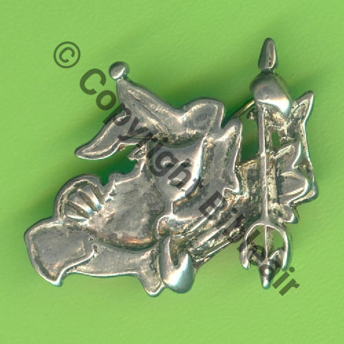 A1018  1993- A1018 SPA.85 1erDRILLE EC.3.13 SM ARGENT  Fab bijoutier Tambour Dos lisse embouti No076 2Poincons SNH Src.Y.GENTY 88Eur01.23 