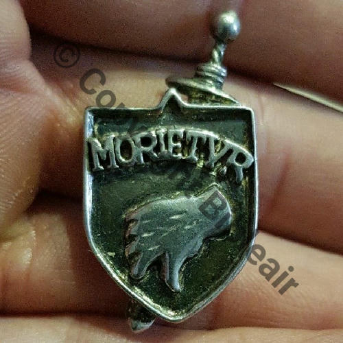 A1019 1993- A1019 2eDRILLE 3.13 MORIETUR  SM Tambour Dos lisse  sauf epeee relief No076  2Poincons ARGENT SNH Src.samuel64.6 65Eur03.21 