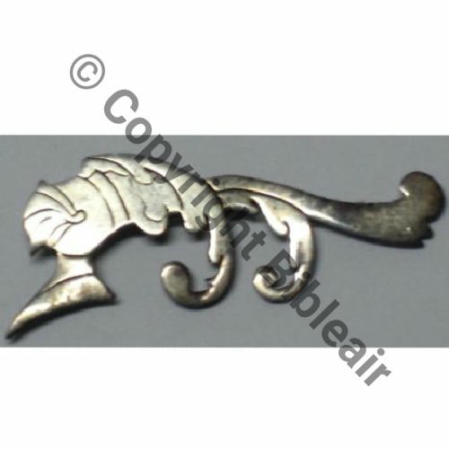 A1093  1940.41 A1093NH SPA.15 1eDRILLE GC.1.7 LEVANT  SM 1Anneau KC Dos lisse ARGENT 2Poincons 48mm Sc.badgesaerus 400Eur03.11 