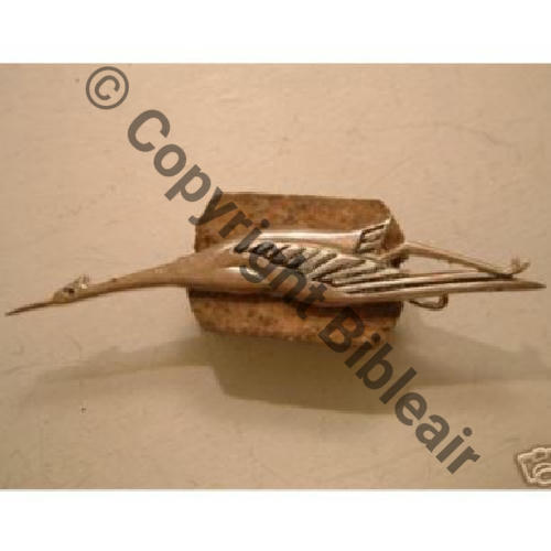 A1097  1977- A1097NH SPA.26 1e Drille 1.5 CIGOGNE AILE A PLAT  SM Bol prison allonge Dos lisse ARGENT... Sc.lavionamoteur 46Eur03.08 