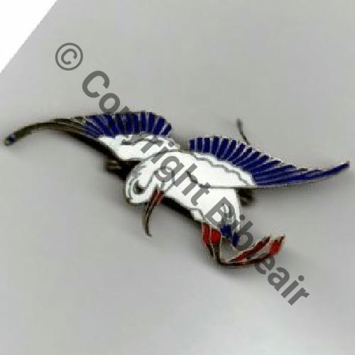 A1100NH SPA.73 CIGOGNE VIRAGE JAPONAISE DRILLE Periode inconnue  SM Bol Dos lisse irreg Src.air59 431Eur12.12 