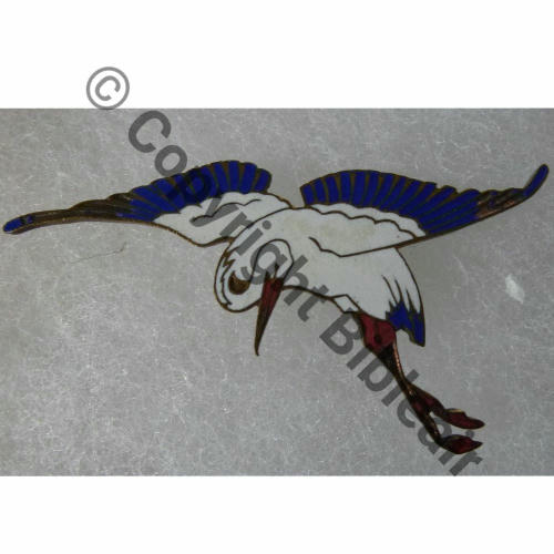 A1100NH SPA.73 CIGOGNE VIRAGE JAPONAISE DRILLE Periode inconnue  SM Sans attache Dos lisse irreg Src.Th.LECLERE 80EurInv 