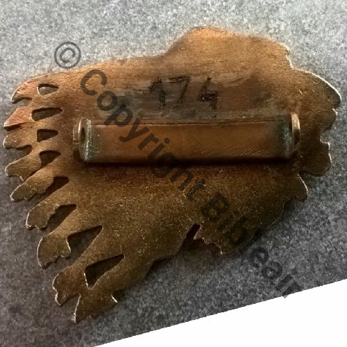 A1105 1975- SPA.124 EMAIL GF.. MODELE du FAUX CUICH 1eDRILLE 2.4 SIOUX  SM Broche Dos lisse SNH No174 grave stylo Src.jrm.mont 36Eur01.19 
