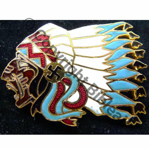 A1105 1977+ SPA.124 1eDRILLE 2.4 SIOUX  SM Broche Dos lisse irreg OEIL BLEU Src.ledemisolde 150EurInv
