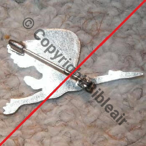 A1106NH DOUTEUX SURMOULAGE CIGOGNE AILE HAUTE  SM Eping nourrice neuve surmoulee  Dos lisse scintillant Sc.sidmau 89Eur11.09 
