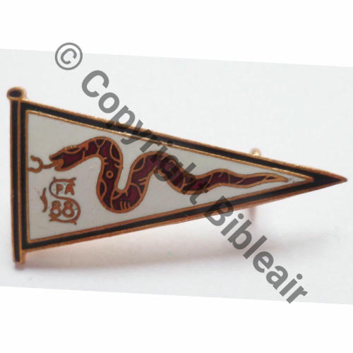 A1108  1970- A1108NH SPA.88 1eDrille 3.11 SERPENT FANION  A.AUGIS ST.BARTH LYON 3Lignes grave Dos lisse 2Anno  Src.LEBERETVERT  68Eur07.16