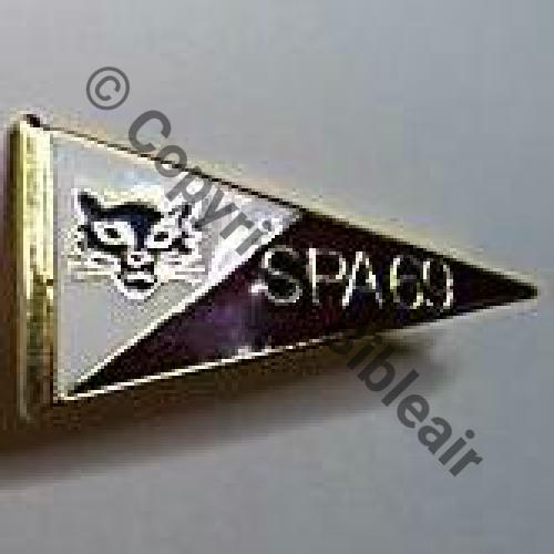 A1109  1990+..  A1109 SPA.69 2eDrille 3.11 TETE CHAT FANION  AB Tambour Dos lisse irreg scintillant SNH 52Eur10.06