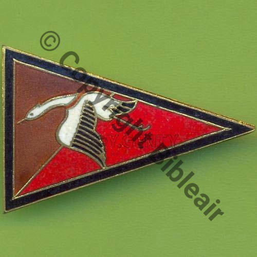 A1111  1980 A1111 SPA.67 1eDrille 2.3 CIGOGNE FANION  DrP 2Anneaux Guilloche 46Eur(x2) 