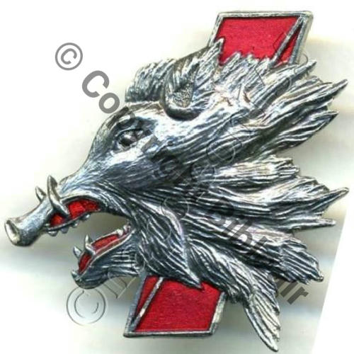 A1115 1960.. A1115 2eDrille 3.3 SANGLIER ROUGE  A.AUGIS ST.BARTH 3Li Broche Epingle Dos lisse irreg Sc.STELLA 93Eur03.08