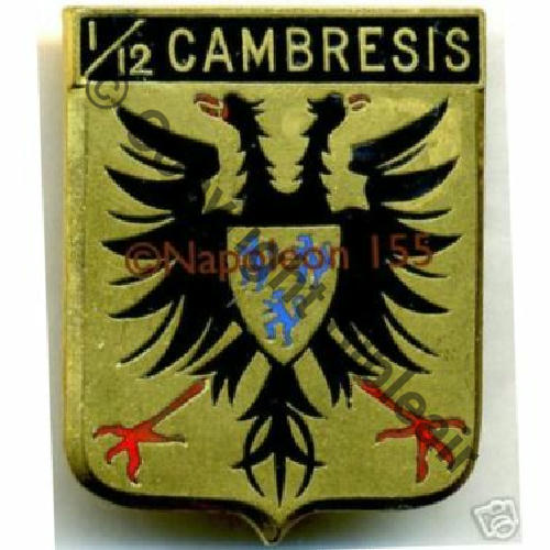 CAMB A1016 EC.1.12 CAMBRESIS CAMBRAI  AB.P Bol poinconne Chevrons Src.STELLA 26Eur04.06 