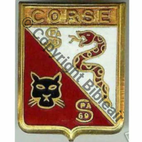 CORS A1066 1952.57 EC.1.1 CORSE REIMS LAHR ST.DIZIER COURTOIS Bol Octog Pastille Dos lisse SNH 10Eur12.06 