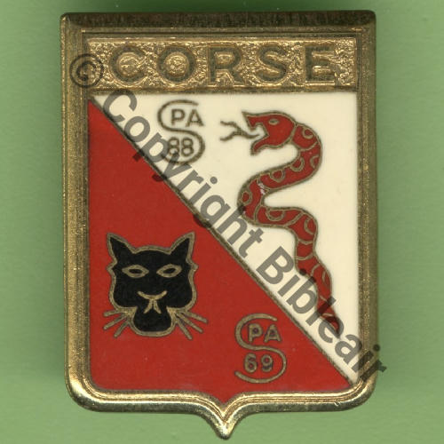 CORS A1066 1975.87 EC.3.11 CORSE TOUL  DrP Bol allonge recolle.. Guilloche Embouti SNH Src.Y.GENTY 