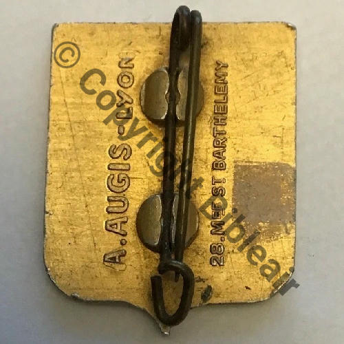 DAU A1058 1941 GC.II.3 DAUPHINE ALEP NERAB SYRIE Alu peint A.AUGIS LYON ST.BARTH 2Li 2Griffes Dos lisse irreg 31x24mm Src.kirschfou 77Eur08.25 