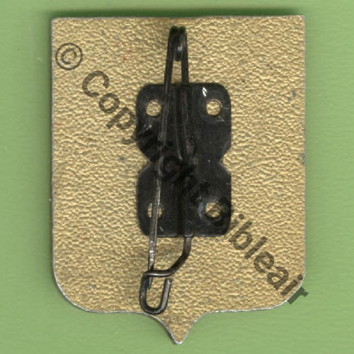 DAU A1058 1942.52 GC.II.3 puis II.4 Dauphine Alu peint  SM (Type AUGIS) Dos grenu Attach papillon noire non origine 31x24mm Src.Y.GENTY 123Eur05.25 