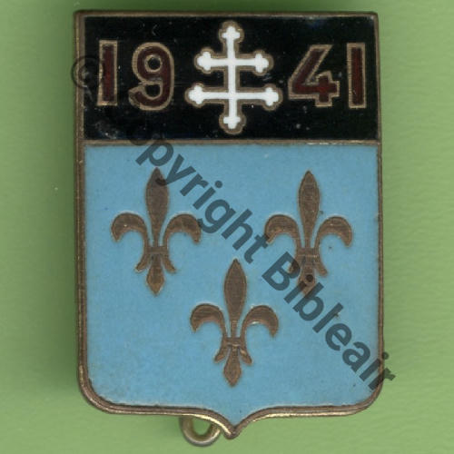 IDF A1083 1960circa... EC.2.5 ILE DE FRANCE ORANGE  AB SM Bol poinconne Dos lisse scintillant Src.Y.GENTY 18Eur09.15 