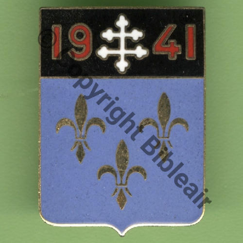 IDF A1083 2000circa EC.2.5 ILE DE FRANCE ORANGE  PARIS INSIGNES ds cartouche Tambour Quadrille fin Src.Y.GENTY 