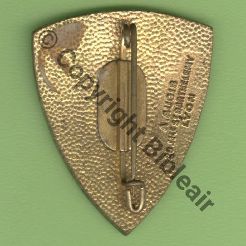 LAF A1061 1948.60 EC.2.4 LAFAYETTE LUXEUIL  A.AUGIS ST.BARTH LYON 3Li Bol allonge Granuleux Peint en haut Email en bas Src.Y.GENTY 36EurInv 