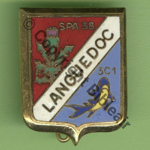 LAN A1015 1971+ EC.3.7 LANGUEDOC ST.DIZIER  FIA.LYON Bol fenetre allonge Dos lisse irreg Src.Y.GENTY 8Eur03.17 