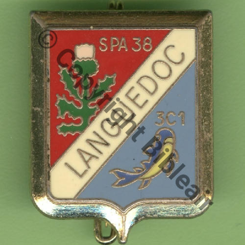 LAN A1015 1975+ EC.3.7 LANGUEDOC ST.DIZIER  De Bol allonge Dos lisse CHARDON ROSE Src.Y.GENTY 7Eur(x2) 