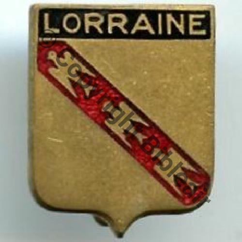 LOR A1046NH PEU PROBABLE GC LORRAINE INDOCHINE  AUGIS LYON Poincon AA.LYON Circul MADE IN FRANCE Bol allonge Dos lisse 25x20mm Src.prune82 55Eur09.22 