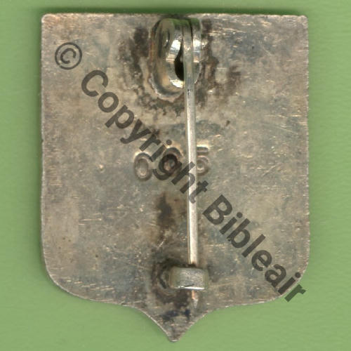 NN A1047 1942 GC.3 NORMANDIE  Mle DAMAS Argent dore RETIRAGE EMAIL No005 Eping bascule bijoutier Dos lisse irreg Src.Y.GENTY 30Eur05.22 OFF TRAD 