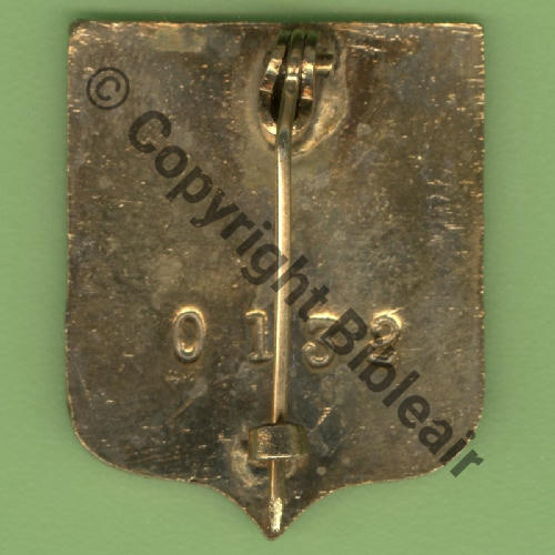 NN A1047 1943 GC.3 NORMANDIE Mle LE CAIRE Laiton RETIRAGE EMAIL 75e Anniv Retour France Eping bascule bijout Dos lisse 199ex No0132 Src.Y.GENTY 30Eur03.21 