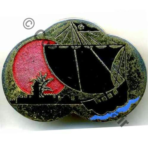 88.xxOM A1048 EOM.88 DJIBOUTI Vague bleu clair  Dr+Bol allonge Guilloche Email 8EurInv 