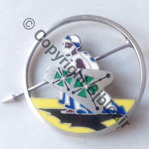48 NH GLA.48 DAKAR  DrP Epingle Tube Dos lisse ARGENT grave 2Poincons Dos lisse Face argentee Src.msn59 86Eur03.15