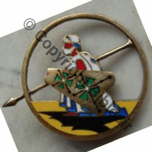 48 NH GLA.48 DAKAR  DrP Epingle Tube Guilloche ARGENT Sc.blauwershof 78Eur03.11 