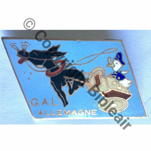 GAL GROUPE AERIEN DE LIAISON ALLEMAGNE  CHOBILLON SM Bol pastille Dos lisse No132 Src.mesnil01 368Eur04.21 