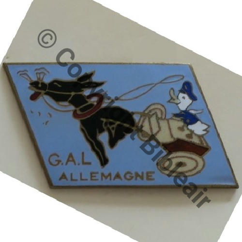 GAL GROUPE AERIEN DE LIAISON ALLEMAGNE  CHOBILLON SM Bol pastille Dos lisse No136 Src.Y.GENTY Collect JM 