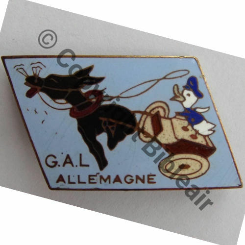 GAL GROUPE AERIEN DE LIAISON ALLEMAGNE  CHOBILLON SM Bol pastille Dos lisse No6 Src.cism52 264Eur12.18 