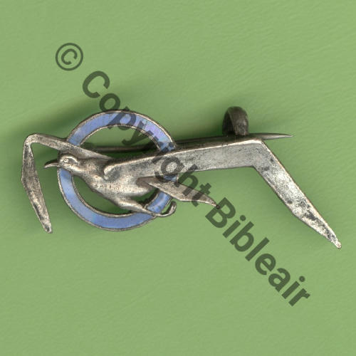 33.2.4  1937.43 (1942 sur) A1073NH 4eDRILLE SAL.6 GR.II.33 SAVOIE  SM Epingle Bascule Dos lisse EMAIL bleu ciel Src.Y.GENTY 31Eur(x2) 